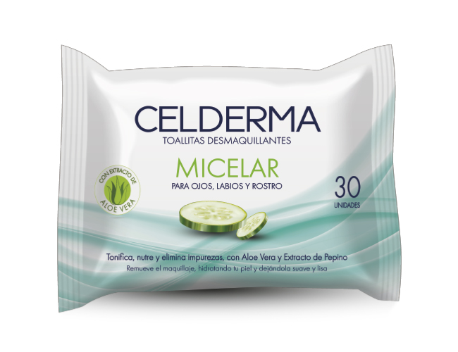 CELDERMA TOALLITAS DESMAQUILLANTES