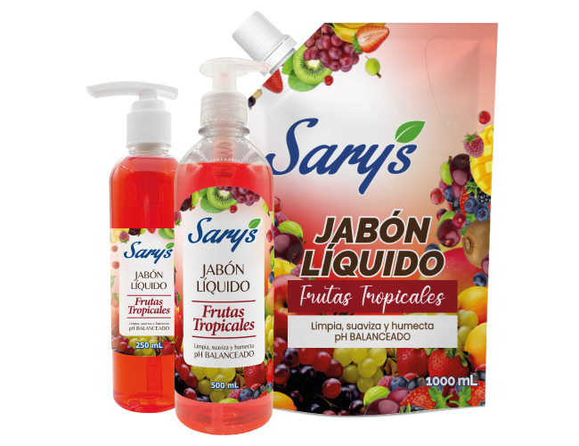 SARY'S JABON LÍQUIDO FRUTAS TROPICALES
