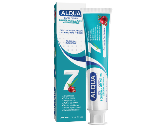 ALQUA PASTA DENTAL 7 BENEFICIOS