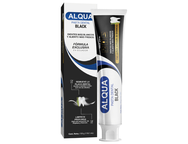 ALQUA PASTA DENTAL BLACK