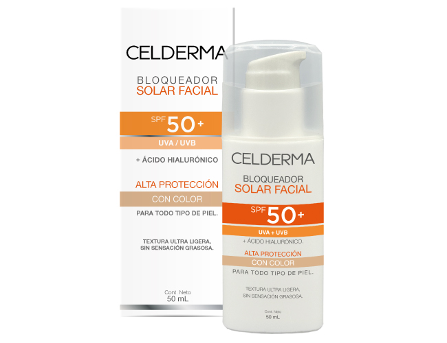 CELDERMA BLOQUEADOR SOLAR CON COLOR